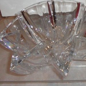 24% Lead Crystal 8 Pointed Star Shaped Bowl